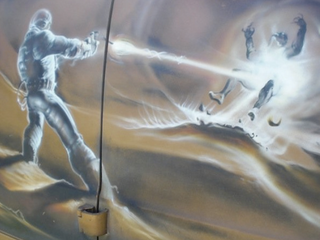 Illustration for article titled Freaking groovy airbrushed scifi and fantasy van art